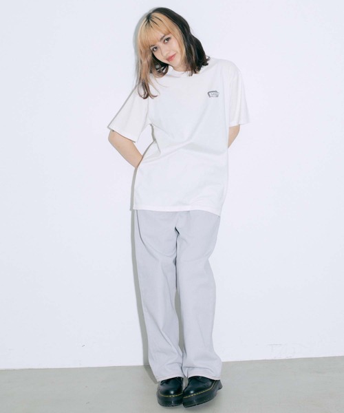 X-girl（エックスガール）の「SODA FLOAT S/S TEE（Tシャツ/カットソー・レディース・ホワイト/オレンジ/ブラック・L/S/M/XL）」の12枚目の写真