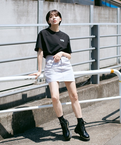 X-girl（エックスガール）の「SODA FLOAT S/S TEE（Tシャツ/カットソー・レディース・ホワイト/オレンジ/ブラック・L/S/M/XL）」の21枚目の写真