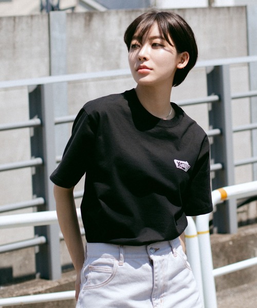 X-girl（エックスガール）の「SODA FLOAT S/S TEE（Tシャツ/カットソー・レディース・ホワイト/オレンジ/ブラック・L/S/M/XL）」の20枚目の写真