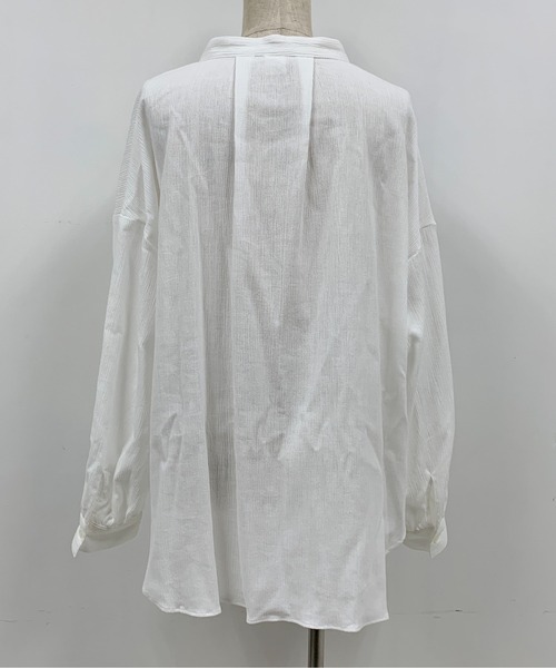 BE NEAT（ビーニート）の「Wフラップポケットシャツ（シャツ/ブラウス・レディース・ホワイト/ブラック・M）」の18枚目の写真