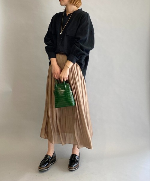 BE NEAT（ビーニート）の「Wフラップポケットシャツ（シャツ/ブラウス・レディース・ホワイト/ブラック・M）」の11枚目の写真