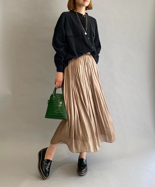 BE NEAT（ビーニート）の「Wフラップポケットシャツ（シャツ/ブラウス・レディース・ホワイト/ブラック・M）」の14枚目の写真