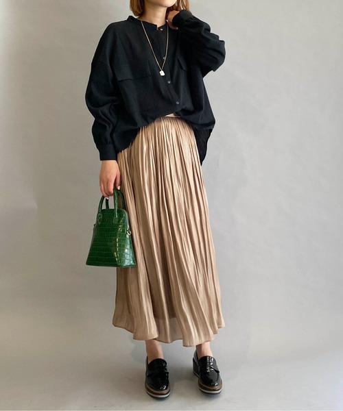 BE NEAT（ビーニート）の「Wフラップポケットシャツ（シャツ/ブラウス・レディース・ホワイト/ブラック・M）」の10枚目の写真