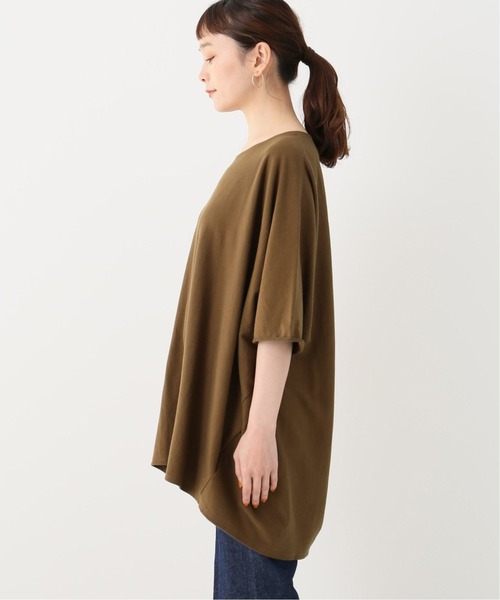 plage（プラージュ）の「sweat drape Tシャツ2◆（Tシャツ/カットソー・レディース・グレー/カーキ・FREE）」の7枚目の写真