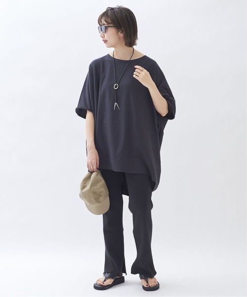 plage（プラージュ）の「sweat drape Tシャツ2◆（Tシャツ/カットソー・レディース・グレー/カーキ・FREE）」の18枚目の写真