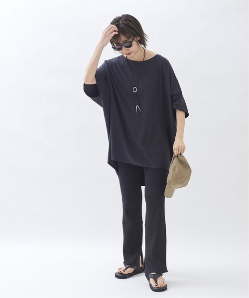 plage（プラージュ）の「sweat drape Tシャツ2◆（Tシャツ/カットソー・レディース・グレー/カーキ・FREE）」の19枚目の写真