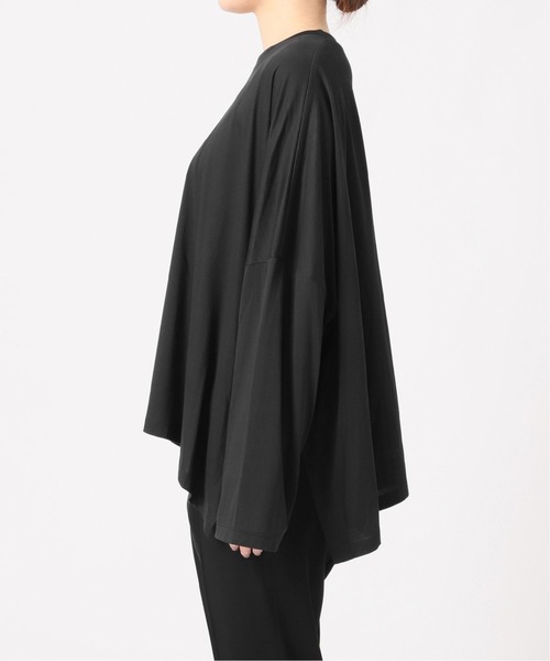 VERMEIL par iena(ヴェルメイユパーイエナ)の「【ESLOW/エスロー】クルーネックプルオーバー◆(Tシャツ/カットソー・レディース・ホワイト/ブラック/ボルドー・FREE)」の8枚目の写真