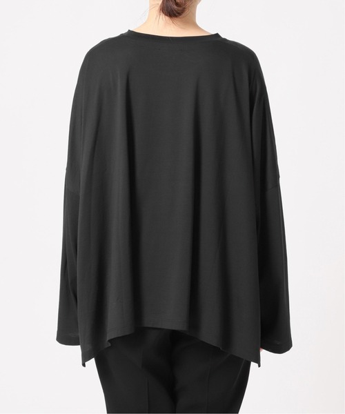 VERMEIL par iena(ヴェルメイユパーイエナ)の「【ESLOW/エスロー】クルーネックプルオーバー◆(Tシャツ/カットソー・レディース・ホワイト/ブラック/ボルドー・FREE)」の9枚目の写真