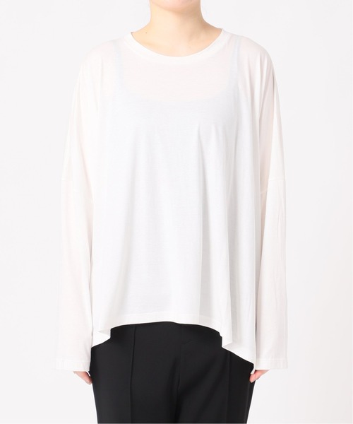 VERMEIL par iena(ヴェルメイユパーイエナ)の「【ESLOW/エスロー】クルーネックプルオーバー◆(Tシャツ/カットソー・レディース・ホワイト/ブラック/ボルドー・FREE)」の17枚目の写真