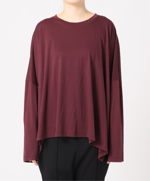 VERMEIL par iena(ヴェルメイユパーイエナ)の「【ESLOW/エスロー】クルーネックプルオーバー◆(Tシャツ/カットソー・レディース・ホワイト/ブラック/ボルドー・FREE)」の19枚目の写真