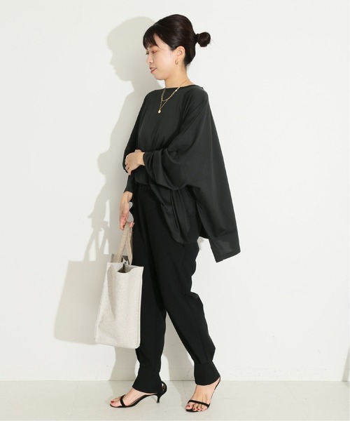 VERMEIL par iena(ヴェルメイユパーイエナ)の「【ESLOW/エスロー】クルーネックプルオーバー◆(Tシャツ/カットソー・レディース・ホワイト/ブラック/ボルドー・FREE)」の21枚目の写真