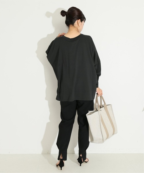VERMEIL par iena(ヴェルメイユパーイエナ)の「【ESLOW/エスロー】クルーネックプルオーバー◆(Tシャツ/カットソー・レディース・ホワイト/ブラック/ボルドー・FREE)」の22枚目の写真