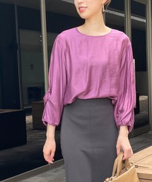 un dix cors | トレンド感溢れるシルエット　袖ツイストボリュームブラウス(シャツ/ブラウス)