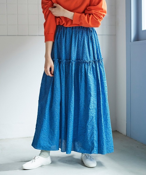 bulle de savon over dye ティアードスカート