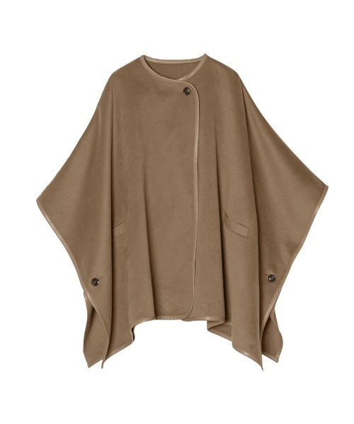 Re:EDIT（リエディ）の「カットメルトンチュニックポンチョコート（ポンチョ・レディース・ブラック/モカ/ベージュ・FREE）」の11枚目の写真