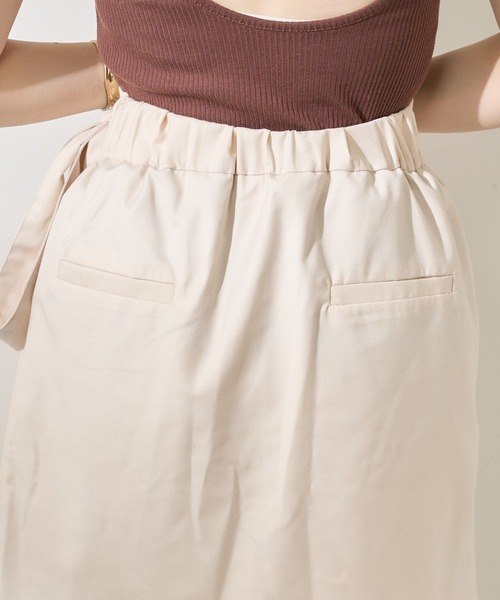 Chico（チコ）の「【SET UP対応】ウエストサイドリボンミニスカート（スカート・レディース・アイボリー/グレー系その他/ブラウン系その他/ブラック/グレー/チェック/ブラウン・FREE）」の12枚目の写真