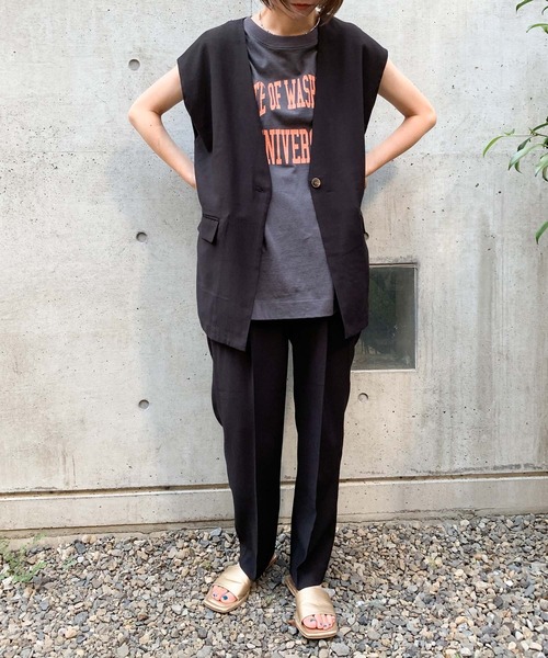 CIAOPANIC TYPY（チャオパニックティピー）の「【ZOZOTOWN限定】ジレベスト（ベスト・レディース・ブラック/モカ/カーキ・ONE SIZE）」の8枚目の写真