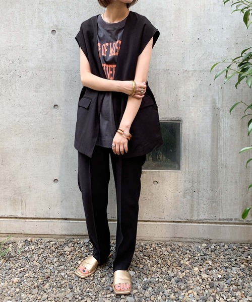 CIAOPANIC TYPY（チャオパニックティピー）の「【ZOZOTOWN限定】ジレベスト（ベスト・レディース・ブラック/モカ/カーキ・ONE SIZE）」の9枚目の写真