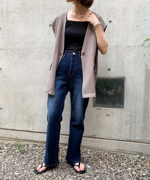 CIAOPANIC TYPY（チャオパニックティピー）の「【ZOZOTOWN限定】ジレベスト（ベスト・レディース・ブラック/モカ/カーキ・ONE SIZE）」の15枚目の写真