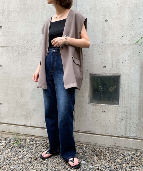 CIAOPANIC TYPY（チャオパニックティピー）の「【ZOZOTOWN限定】ジレベスト（ベスト・レディース・ブラック/モカ/カーキ・ONE SIZE）」の16枚目の写真