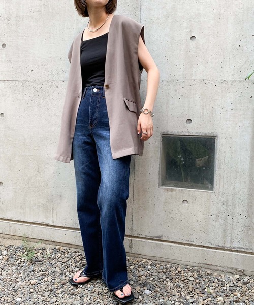 CIAOPANIC TYPY（チャオパニックティピー）の「【ZOZOTOWN限定】ジレベスト（ベスト・レディース・ブラック/モカ/カーキ・ONE SIZE）」の17枚目の写真