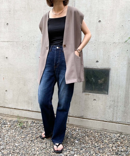 CIAOPANIC TYPY（チャオパニックティピー）の「【ZOZOTOWN限定】ジレベスト（ベスト・レディース・ブラック/モカ/カーキ・ONE SIZE）」の18枚目の写真