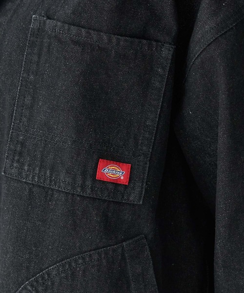 Dickies（ディッキーズ）の「【Dickies/ディッキーズ別注】デニムシャツブルゾン（デニムジャケット・レディース・ブラック・38）」の8枚目の写真