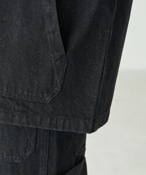 Dickies（ディッキーズ）の「【Dickies/ディッキーズ別注】デニムシャツブルゾン（デニムジャケット・レディース・ブラック・38）」の11枚目の写真