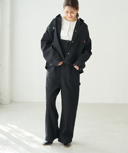 Dickies（ディッキーズ）の「【Dickies/ディッキーズ別注】デニムシャツブルゾン（デニムジャケット・レディース・ブラック・38）」の16枚目の写真