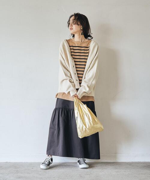 coen（コーエン）の「［洗える］モチフワ2WAYニット（カーディガン/ボレロ・レディース・オフホワイト/マスタード/ダークグレー・MEDIUM/LARGE）」の8枚目の写真