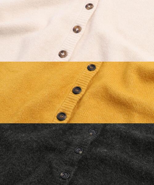 coen（コーエン）の「［洗える］モチフワ2WAYニット（カーディガン/ボレロ・レディース・オフホワイト/マスタード/ダークグレー・MEDIUM/LARGE）」の7枚目の写真