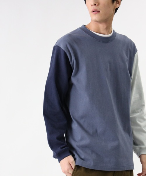 BACK NUMBER（バックナンバー）の「【BACK NUMBER】ビッグシルエットクレイジーパターンロンT（Tシャツ/カットソー・メンズ・ライトグレー/ブルー/ベージュ・S/L/M/XL）」の3枚目の写真