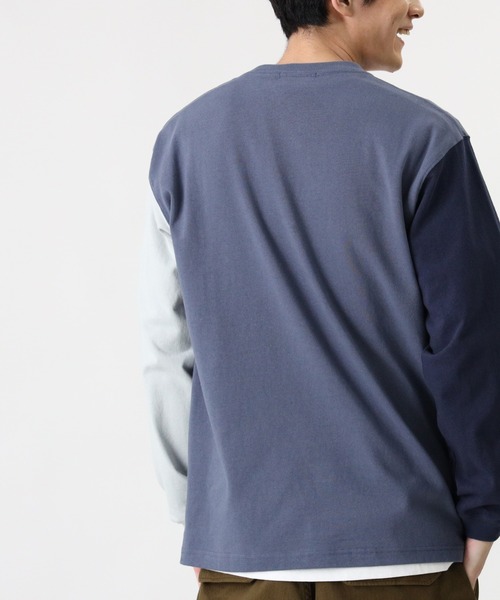 BACK NUMBER（バックナンバー）の「【BACK NUMBER】ビッグシルエットクレイジーパターンロンT（Tシャツ/カットソー・メンズ・ライトグレー/ブルー/ベージュ・S/L/M/XL）」の7枚目の写真