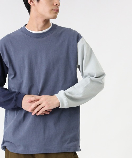 BACK NUMBER（バックナンバー）の「【BACK NUMBER】ビッグシルエットクレイジーパターンロンT（Tシャツ/カットソー・メンズ・ライトグレー/ブルー/ベージュ・S/L/M/XL）」の8枚目の写真