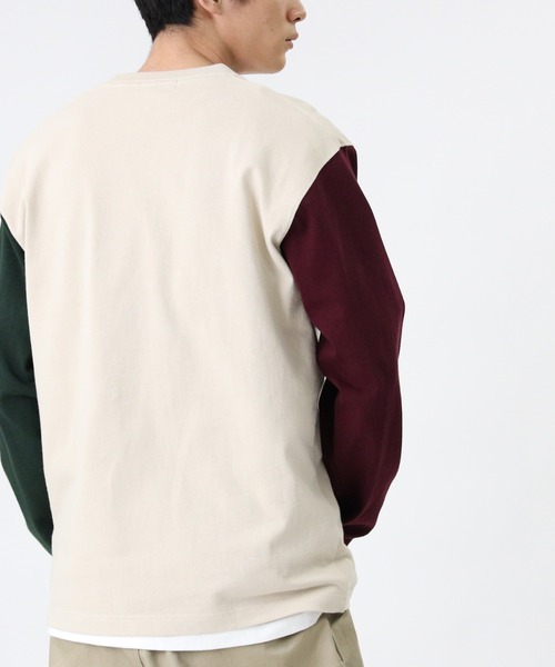 BACK NUMBER（バックナンバー）の「【BACK NUMBER】ビッグシルエットクレイジーパターンロンT（Tシャツ/カットソー・メンズ・ライトグレー/ブルー/ベージュ・S/L/M/XL）」の11枚目の写真