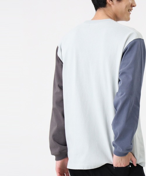 BACK NUMBER（バックナンバー）の「【BACK NUMBER】ビッグシルエットクレイジーパターンロンT（Tシャツ/カットソー・メンズ・ライトグレー/ブルー/ベージュ・S/L/M/XL）」の13枚目の写真