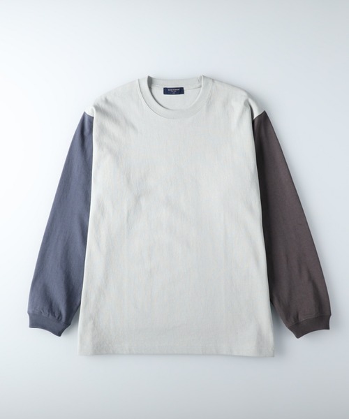 BACK NUMBER（バックナンバー）の「【BACK NUMBER】ビッグシルエットクレイジーパターンロンT（Tシャツ/カットソー・メンズ・ライトグレー/ブルー/ベージュ・S/L/M/XL）」の16枚目の写真