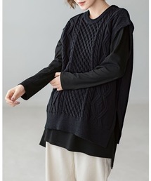 選べる裾デザイン!綿100%吸湿発熱Tシャツ