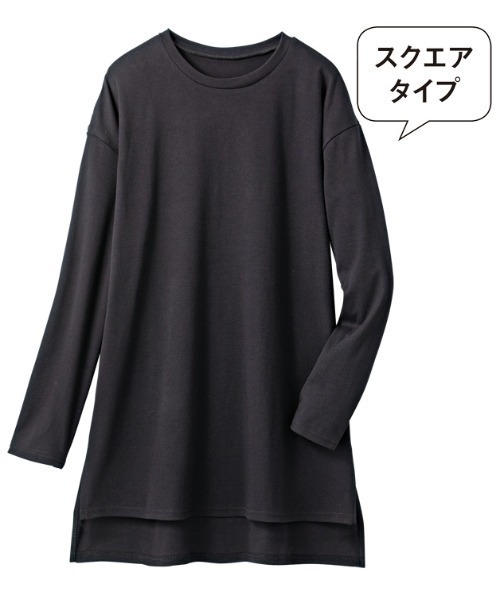 GeeRA(ジーラ)の「選べる裾デザイン!綿100%吸湿発熱Tシャツ(Tシャツ/カットソー・レディース・ホワイト/ブラック/ホワイト系その他/ブラック系その他・SMALL/MEDIUM/LARGE/X-LARGE/XX-LARGE)」の11枚目の写真