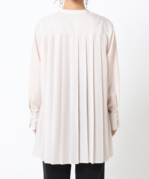 Simplicite（サンプリシテ）の「《追加》バックプリーツブラウス（Tシャツ/カットソー・レディース・ブラック/グレー/ネイビー/アイボリー/ホワイト・FREE）」の9枚目の写真