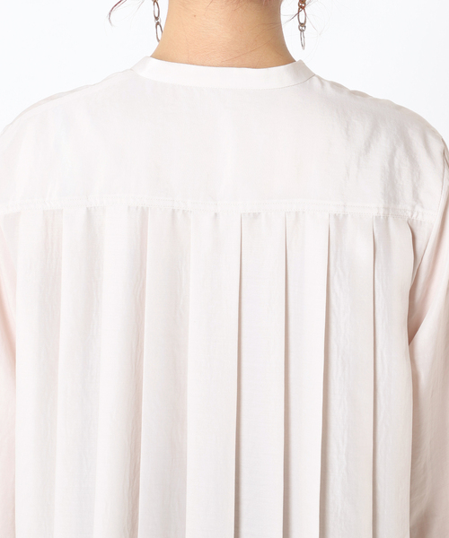 Simplicite（サンプリシテ）の「《追加》バックプリーツブラウス（Tシャツ/カットソー・レディース・ブラック/グレー/ネイビー/アイボリー/ホワイト・FREE）」の10枚目の写真