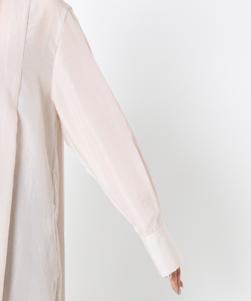 Simplicite（サンプリシテ）の「《追加》バックプリーツブラウス（Tシャツ/カットソー・レディース・ブラック/グレー/ネイビー/アイボリー/ホワイト・FREE）」の12枚目の写真