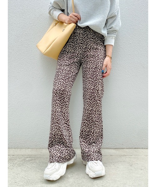 jumelle(ジュメロ)の「レオパードリブパンツ(その他パンツ・レディース・ベージュ・SMALL/MEDIUM)」の6枚目の写真