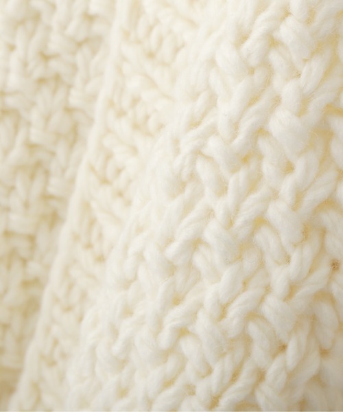 NATURAL BEAUTY BASIC（ナチュラルビューティーベーシック）の「ハンドニッティングカーデ（カーディガン/ボレロ・レディース・オフホワイト/ピンク/グリーン・MEDIUM）」の17枚目の写真