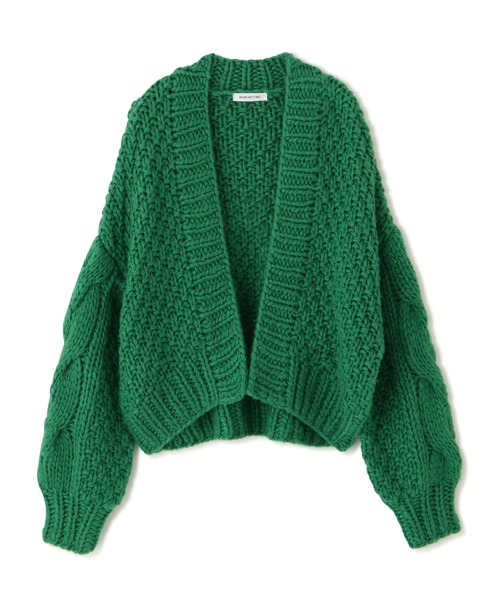 NATURAL BEAUTY BASIC（ナチュラルビューティーベーシック）の「ハンドニッティングカーデ（カーディガン/ボレロ・レディース・オフホワイト/ピンク/グリーン・MEDIUM）」の16枚目の写真