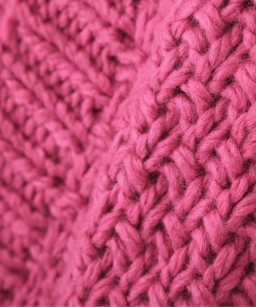 NATURAL BEAUTY BASIC（ナチュラルビューティーベーシック）の「ハンドニッティングカーデ（カーディガン/ボレロ・レディース・オフホワイト/ピンク/グリーン・MEDIUM）」の19枚目の写真