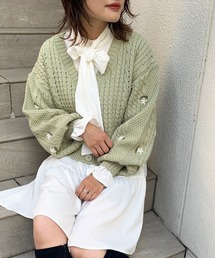 OLIVE des OLIVE | お花刺繍カーディガン(カーディガン/ボレロ)