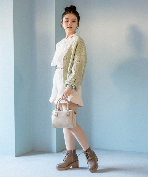 OLIVE des OLIVE（オリーブデオリーブ）の「お花刺繍カーディガン（カーディガン/ボレロ・レディース・ブラック/ブルー/ミント/オフホワイト・FREE）」の16枚目の写真