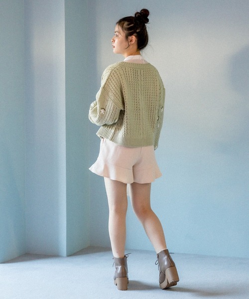 OLIVE des OLIVE（オリーブデオリーブ）の「お花刺繍カーディガン（カーディガン/ボレロ・レディース・ブラック/ブルー/ミント/オフホワイト・FREE）」の17枚目の写真