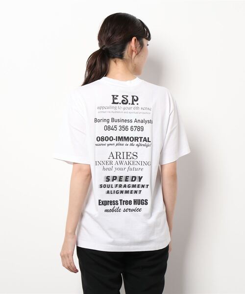 ARIES（アリーズ）の「ARIES Mystic Business SS Tee FSAR60006（Tシャツ/カットソー・レディース・ホワイト/ネイビー・SMALL/X-SMALL）」の4枚目の写真
